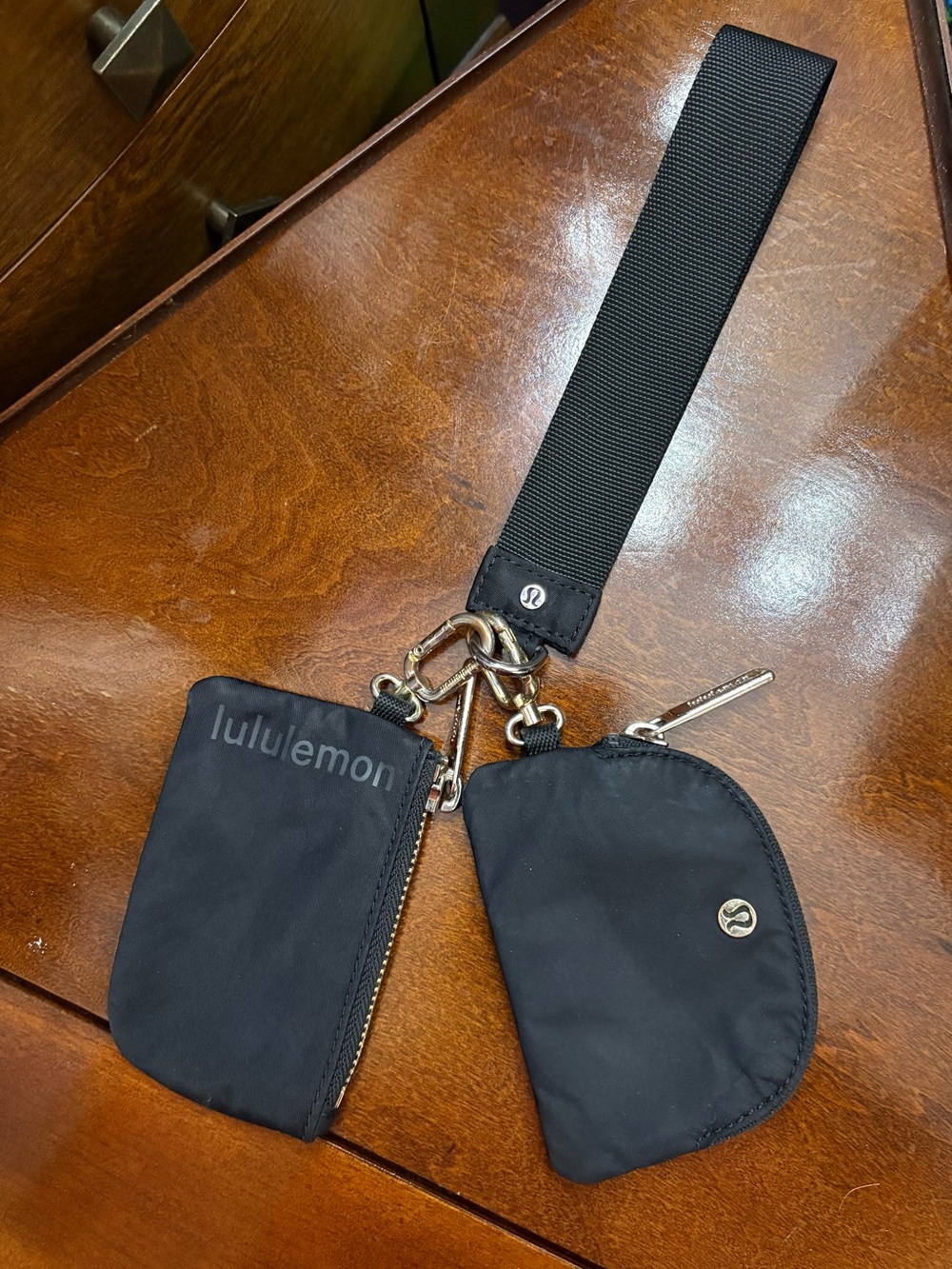 lululemon athletica Black Zip Pouch Duo with Gold Hardware - Picture 7 of 11